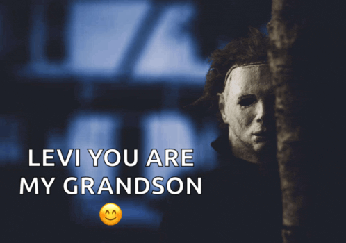 a poster that says levi you are my grandson with a smiley face in the corner