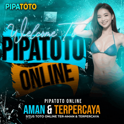 an ad for pipatoto online with a woman in a bikini on it