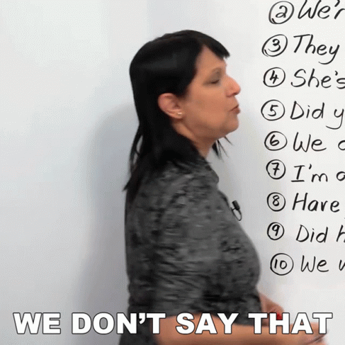 We Dont Say That Rebecca GIF - We Dont Say That Rebecca Engvid GIFs