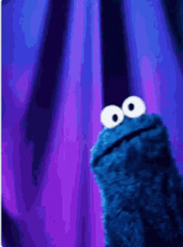 Peek Cookie Monster GIF - Peek Cookie Monster Look GIFs