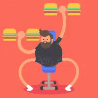 Burger Workout Eat GIF - Burger Workout Eat Fitspiration GIFs