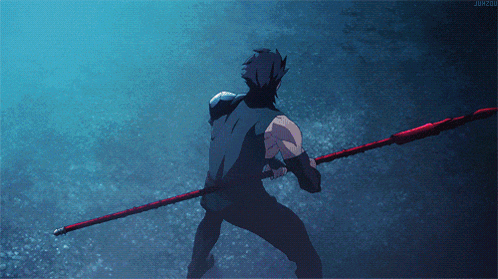 a man is holding a red stick in the water and the word jun200 is visible on the bottom