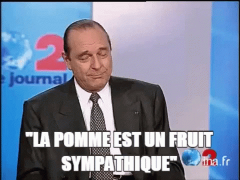 Jacques Chirac Pomme GIF - Jacques Chirac Pomme Sympathique GIFs