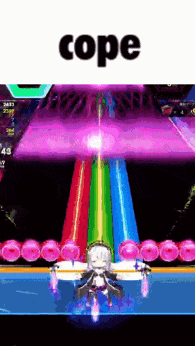 a screenshot of a video game with the word cope on it