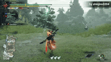 a video game is being played by shinjiro3204