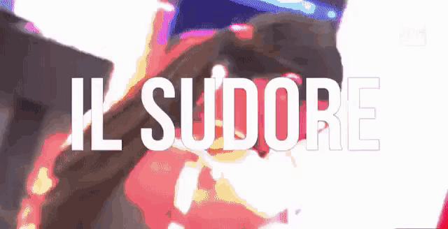 the word il sudor is displayed on a purple background