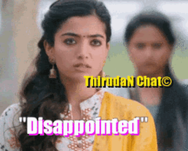 a woman in a yellow jacket says disappointed