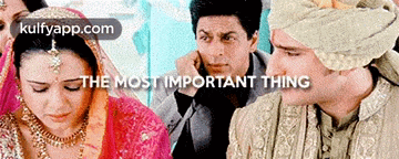 a bride and groom are sitting next to each other with the words " the most important thing " written above them