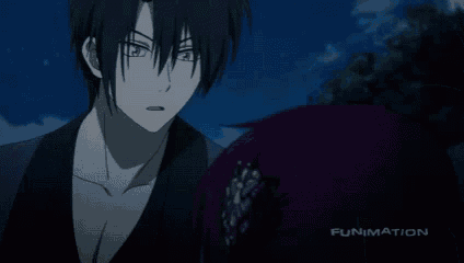 a man in a black jacket is saying i will obey that command .