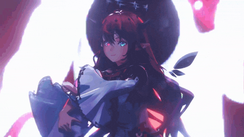 a girl with red hair is wearing a witch hat
