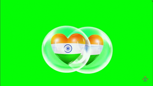 Indian Flag India GIF - Indian Flag India Heart GIFs