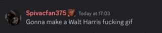 a blurred image with the words please don 't gonna make a walt harris fucking gif on it