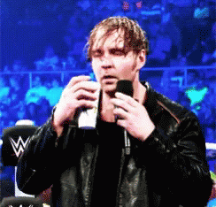 Dean Ambrose Drink GIF - Dean Ambrose Drink Cofffee GIFs