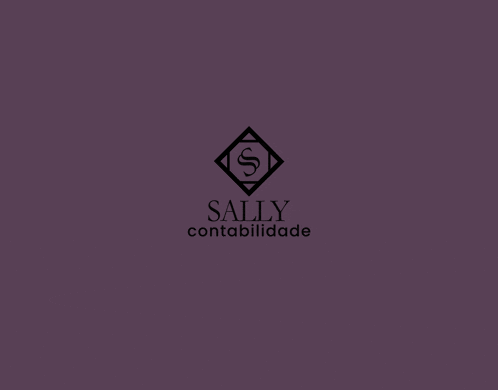 a purple background with a logo for sally contabilidade