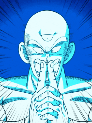 a drawing of a man with a third eye covering his mouth