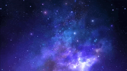 a night sky with a lot of stars and a purple nebula