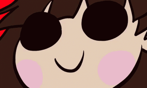 a close up of a cartoon character 's face wearing sunglasses