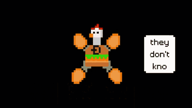 a pixel art of a hamburger with the letter d on it and a person with the letter l on their shorts
