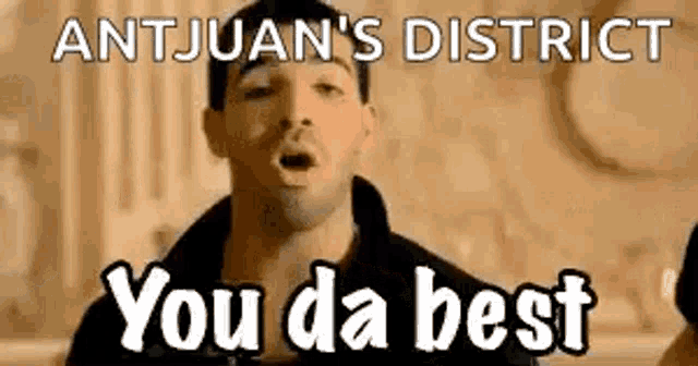 a man is singing a song and says `` you da best '' .
