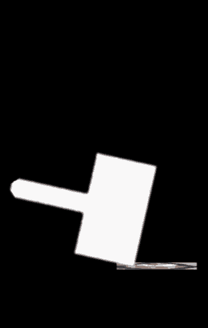 a picture of a hammer and a picture of a rock .