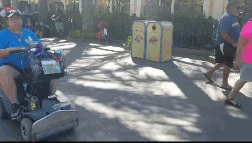 Disneyland Wheelchair GIF - Disneyland Wheelchair Powerwheel GIFs
