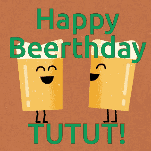Cheers Tutut Beerthday GIF - Cheers Tutut Beerthday Happy Birthday GIFs