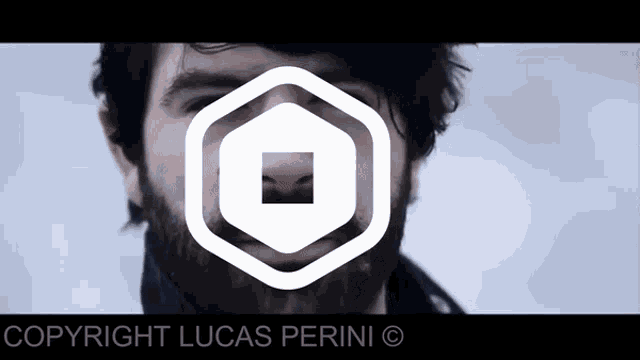 a man with a beard is shown with a copyright lucas perini logo