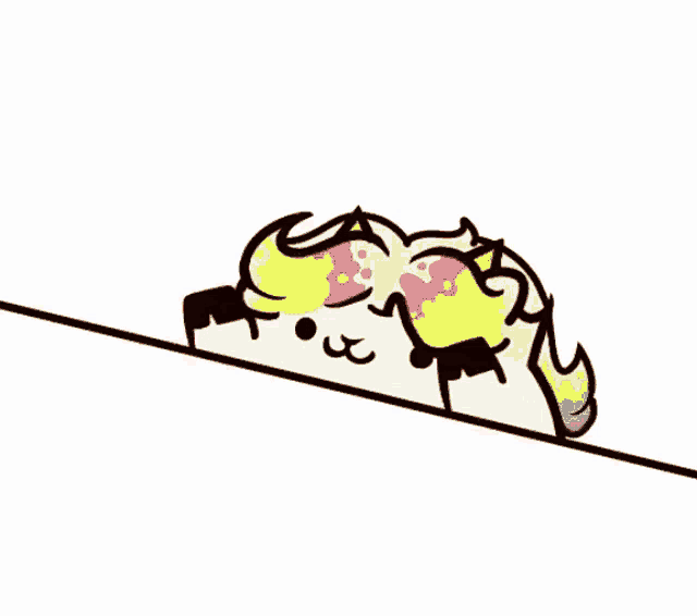 a cartoon drawing of a unicorn wearing sunglasses and a rainbow mane