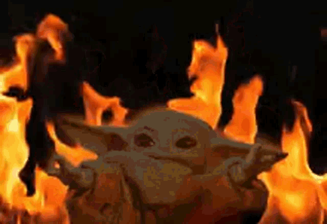 Baby Yoda Fire GIF - Baby Yoda Fire Burn GIFs