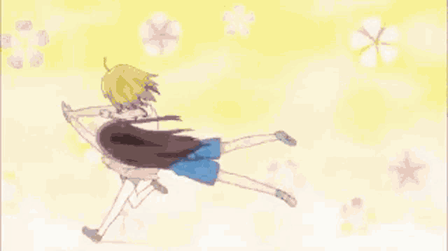a cartoon of a girl with a surprised look on her face .