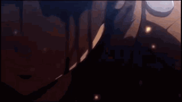 a close up of a person 's face in a dark room with a cigarette in their mouth .