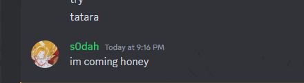 a screenshot of a conversation between sodah and tatara