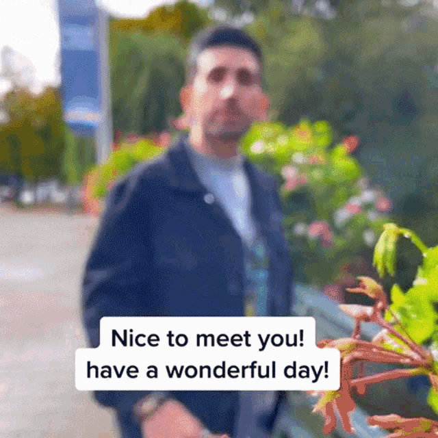 Nice To Meet You Have A Wonderful Day Vessbroz GIF