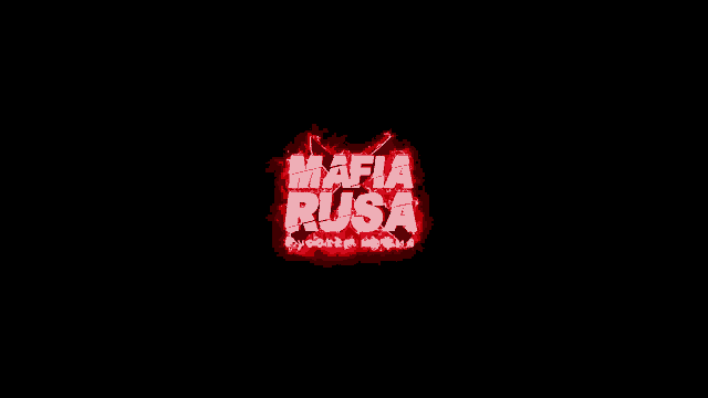 a red and white logo for mafia russia