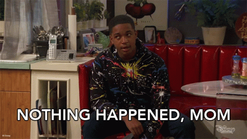 Nothing Happened Mom Booker Baxter GIF - Nothing Happened Mom Booker Baxter Ravens Home GIFs