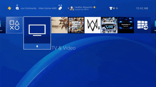 a playstation screen that says what 's new on the top