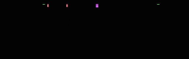 the word coleccion is displayed in pixel art
