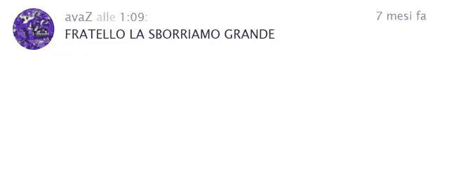 a screenshot of a conversation between samuele mincone and fratello la sborriamo grande