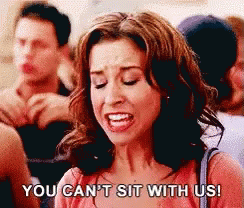 Mean Girls Gretchen GIF - Mean Girls Gretchen You Cant Sit With Us GIFs