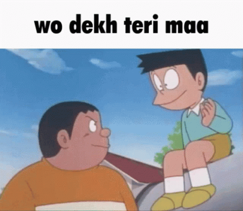 Wo Dekh Teri Ma Wo Dekh Teri Ma Doraemon GIF - Wo Dekh Teri Ma Wo Dekh Teri Ma Doraemon GIFs