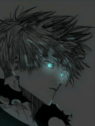 a black and white drawing of a person with a tattoo on their neck