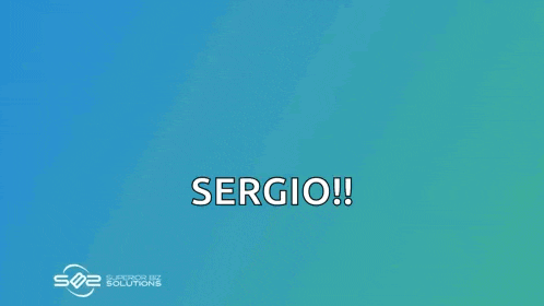 a sign that says welcome to the team sergio surrounded by people giving thumbs up