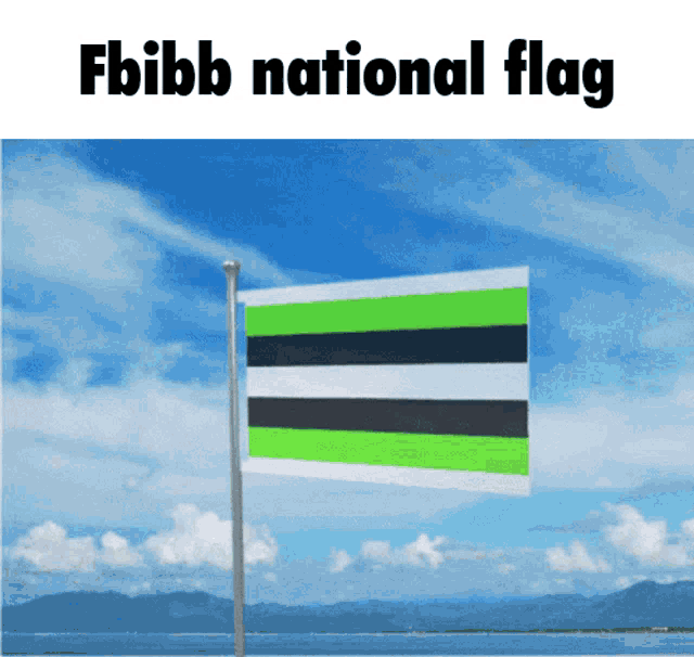 a picture of a flag with the words " fbibb national flag " above it