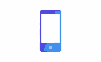 an illustration of a cell phone with waves coming from it