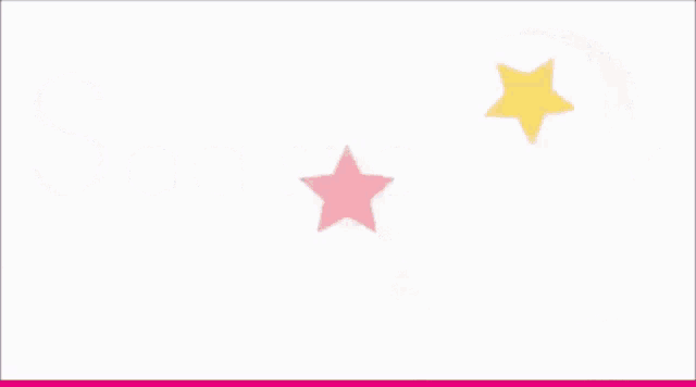 a pink background with a bunch of colorful stars on it