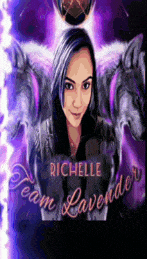 a picture of a woman with the name richielle lavender