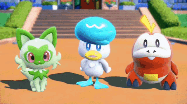 Starters Quaxly GIF - Starters Quaxly Fuecoco GIFs