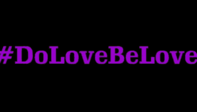 a black background with the words do love be love written in gold letters