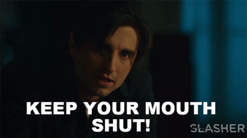 Keep Your Mouth Shut Theo GIF - Keep Your Mouth Shut Theo Slasher GIFs
