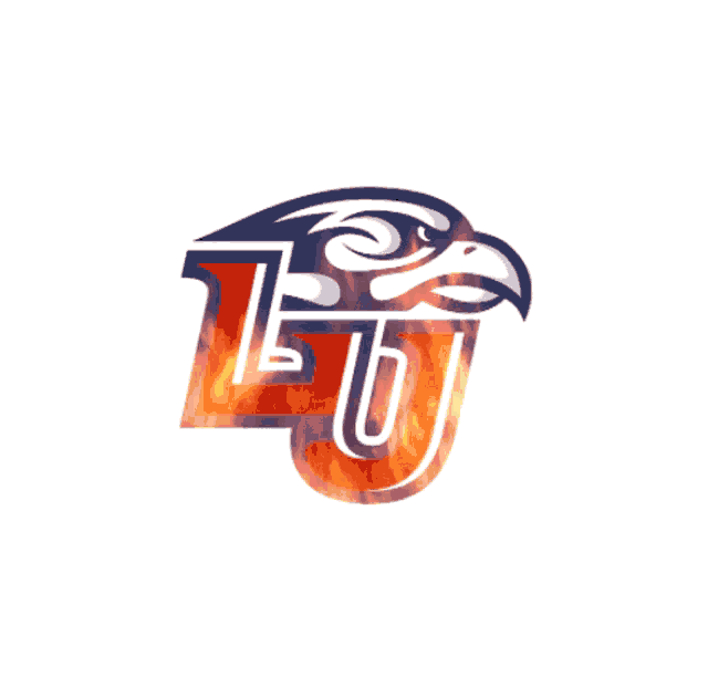 a logo for lsu with an eagle on top
